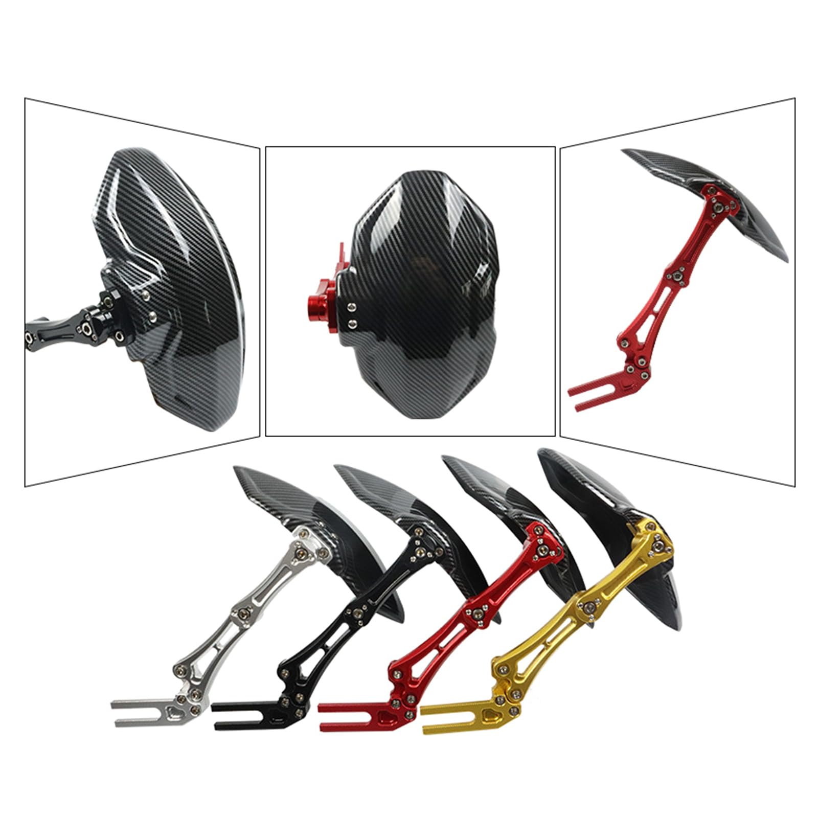 Garde-boue arrière de moto en aluminium pour roue arrière de vélo électrique accessoire