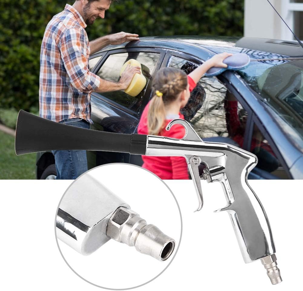 KIMISS High Pressure Car Interior Spraying Washing Gun with Cleaning Nozzle Air Pulse Car Washing Equipment Tool (Trumpet Head) : Automotive