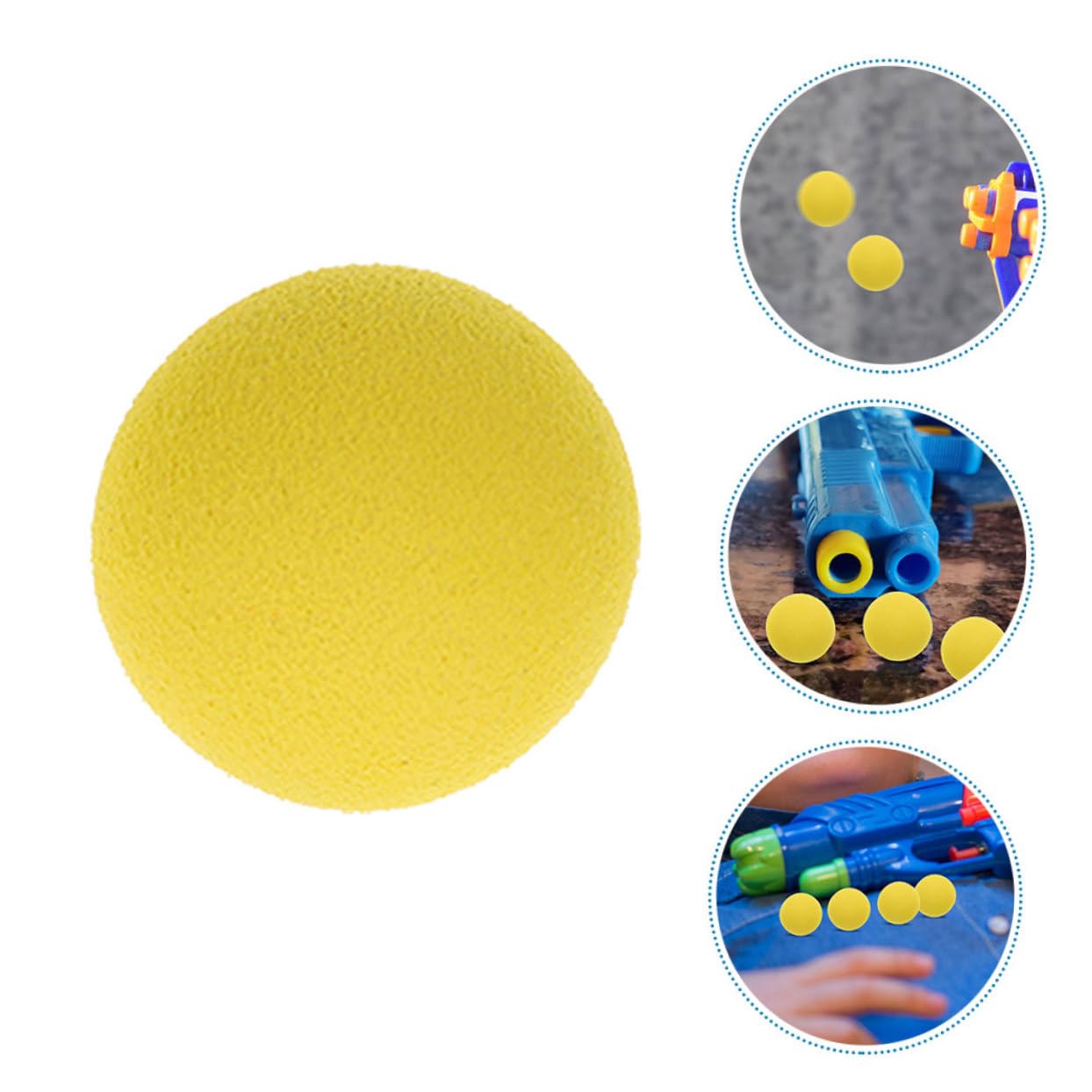 48 palline in schiuma, morbide palline di avviamento per giochi di feste, per interni ed esterni, palline di ricambio per compleanni dei bambini, palline giocattolo