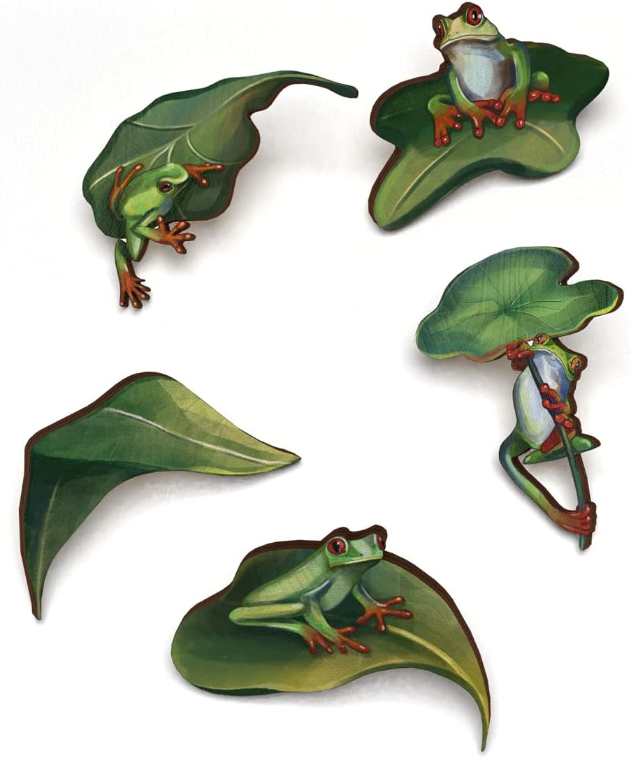5 PCS Brooch Wooden Pins Set | Cute Badges Pack | Lapel Pin Buttons Jewelry Accessory | Occasion Stylish Charms Decoration | Aesthetic Brooches for Backpack Bookbag Bag Jacket Hat Clothes for DIY | Perfect Gift for Kids Teens Girls Boys Women