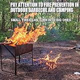SagaSave 100x100cm Under Grill Mat, 3 Layers Barbecue Fire Pit Mat Protect Mat, Fireproof Heat Resistant BBQ Mat Fire Pit Pad for Lawn Deck Grass Yard - Image 9