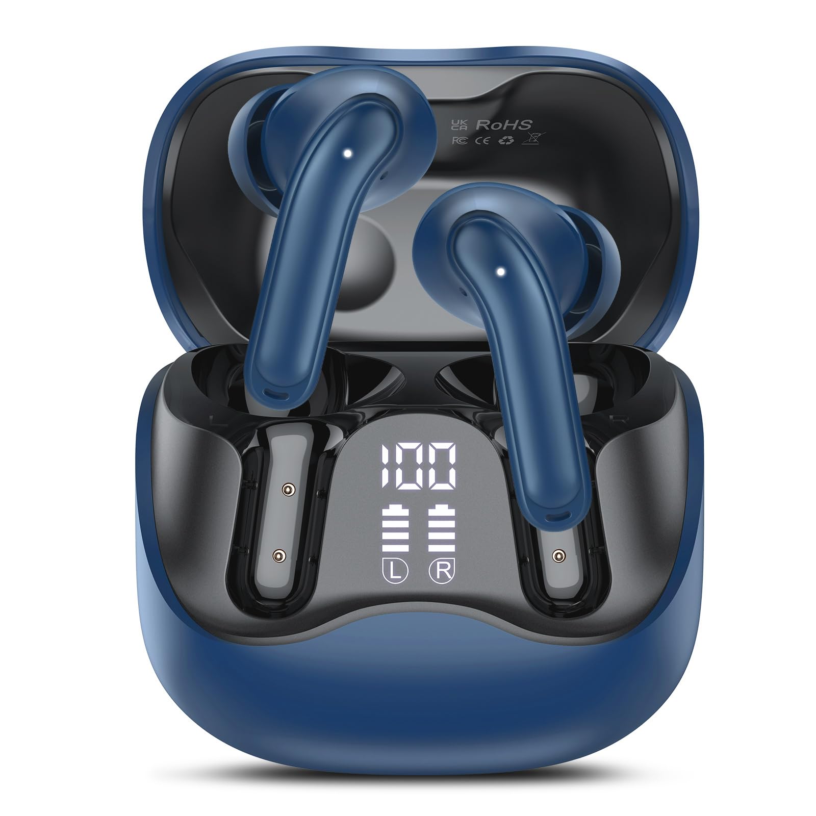 Hybrid Active Noise Canceling Wireless Earbuds, 6 Mics ENC Clear Call Ear Buds, Hi-Res Audio Deep Bass Bluetooth 5.4 Headphones, 48H Playtime, IP7, 8 EQ Modes, Multipoint Connection — view 11