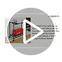 WINSTAR 2-Tier UPS Stand for Home and Office | Metal Inverter Trolley with Wheels | Battery Stand for Inverter with Shelf | Black, 2 Shelf (Single... - Image 2