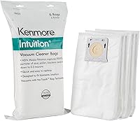 Vista 1 de Kenmore IB600 HEPA Reemplazo Intuition - Bolsas verticales para aspiradora BU4022, BU4020, BU4018, BU4050, BU3040, color blanco