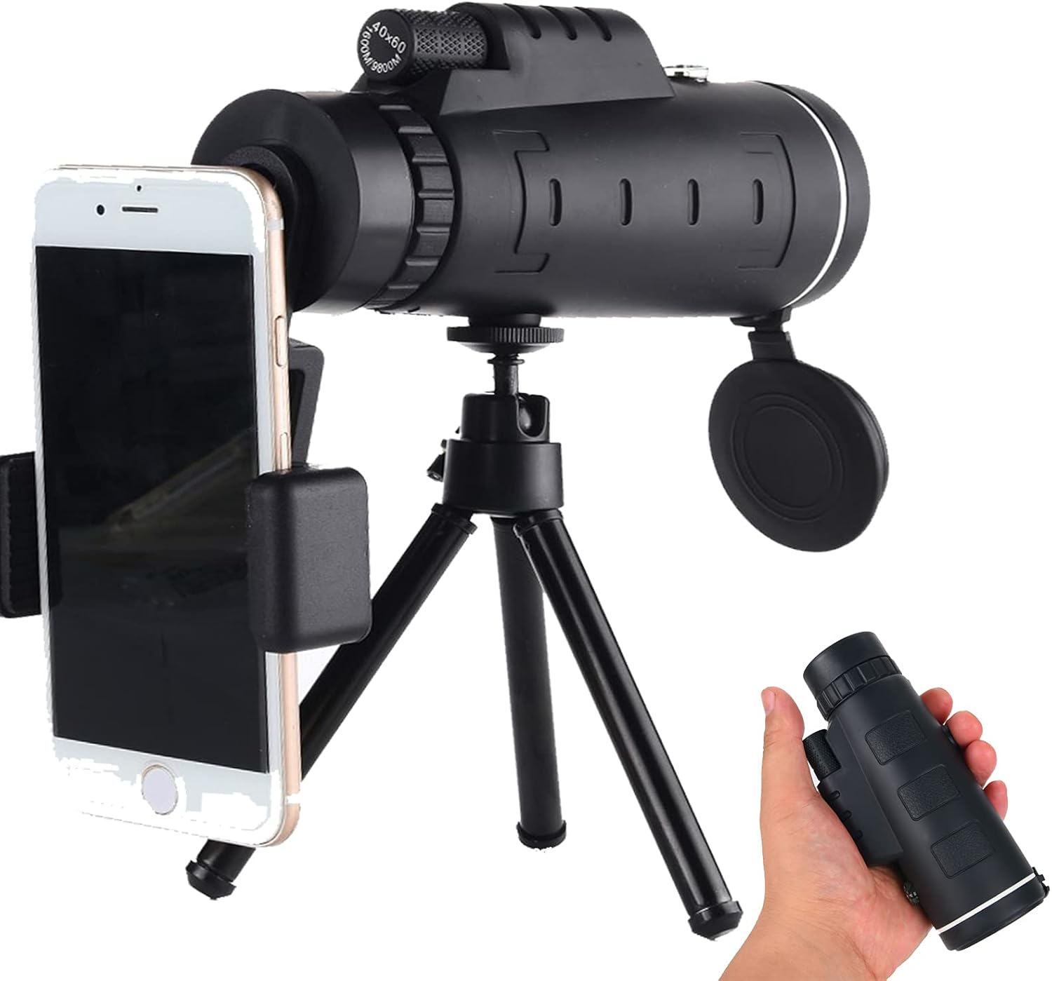 40x60 Hd単眼望遠鏡 40 Offの激安セール スマートフォン三脚付き防水高精細望遠鏡 大人と子供のためのハイキング旅行を見る鳥のため