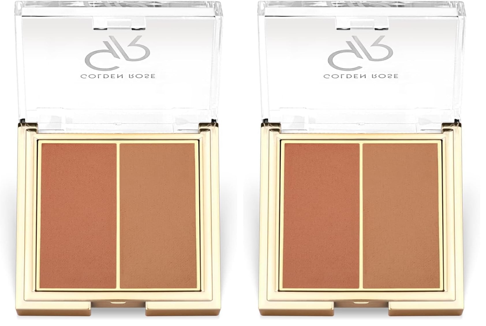 Golden Rose Iconic Blush Duo No: 03 Rosy Bronze - İkili Mat ve Saten Allık (2 paketi)