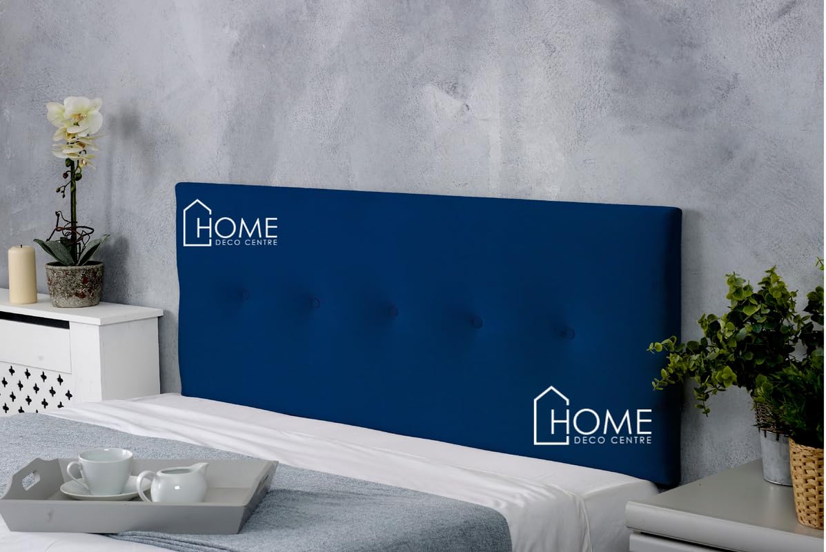CROWNBEDS DIVAN HEADBOARD-PLUSH VELVET 20 INCHES HEIGHT SUPER PADDED IZABELLA HEADBOARDS FOR LUXURY BEDS