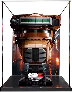 Acrylic Display Case for Lego Princess Leia 75351 - Showcase, Protect & Decorate Models with Dustproof Storage for Collectibles,Gifts (Background B(20*15*25))