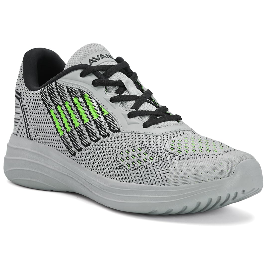 AVANT Men’s Amaze Walking & Training Shoes – Superior Cushioning, Bouncy EVA Outsole, Breathable Mesh, Lightweight, Shock-Absorption Technology, Sports Footwear