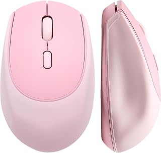YUNZII C2 Kabelloses Maus 1600 DPI Tracking 2.4GHz (Rosa)