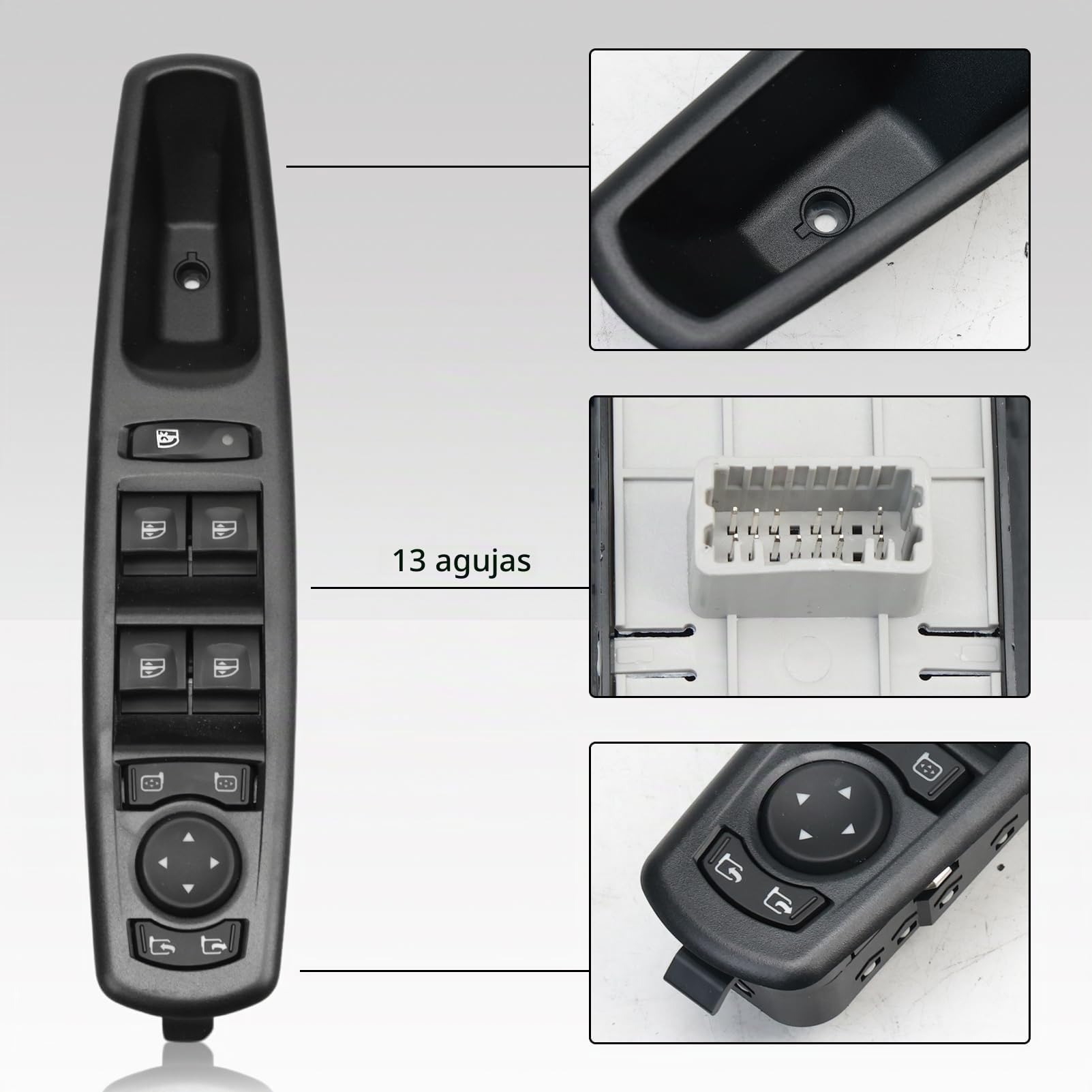 Interruptor Elevalunas Lado Conductor Para Scenic 809610017R