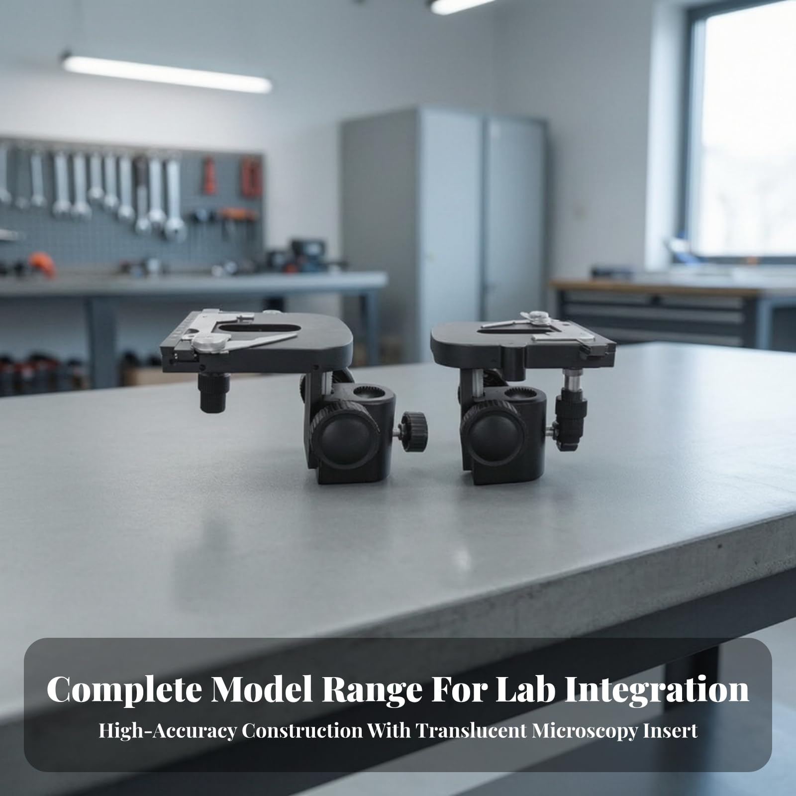 Tavolino Mobile per Microscopio Compatto | Tavolino campione per Microscopio, Laboratorio, BL