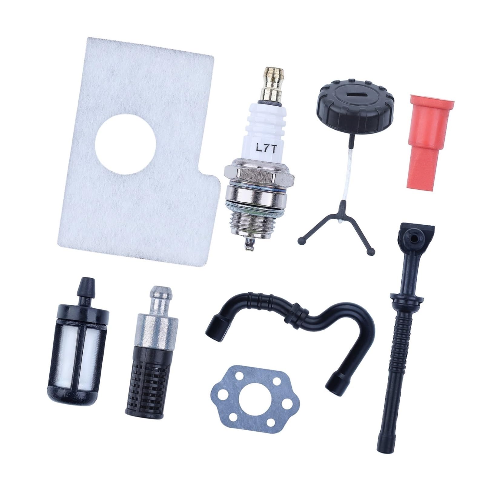 Kit de tuyau de filtre à air et bougie pour entretien de tronçonneuse 017