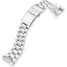 MiLTAT Endmill Metal Watch Band compatible with Seiko SKX007 SKX009, 22mm 316L SS