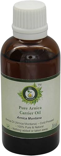 Aceite de árnica Árnica Montana Aceite de masaje de árnica para cabello para cara 100% puro natural prensado en frío 1.01 oz por R V Essential