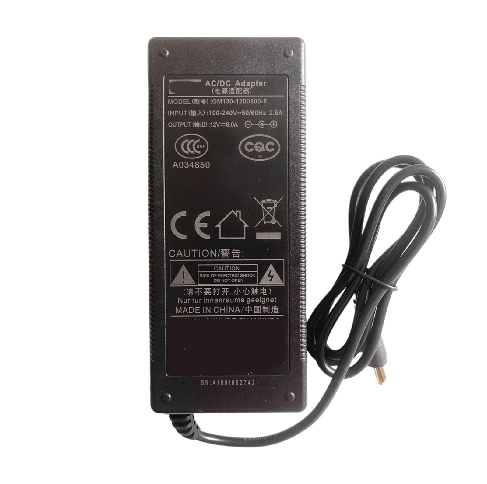 Evita apagones con el adaptador de corriente de 12V 8A 96W para clavijas 5,5 mm 3