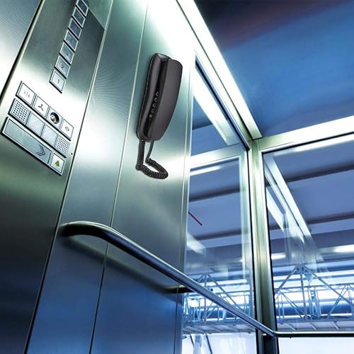 Miniatura 4 de KX-T628 Teléfonos fijos para el hogar, teléfonos con cable montados en la pared Teléfonos retro con indicador y auricular, soporta función de