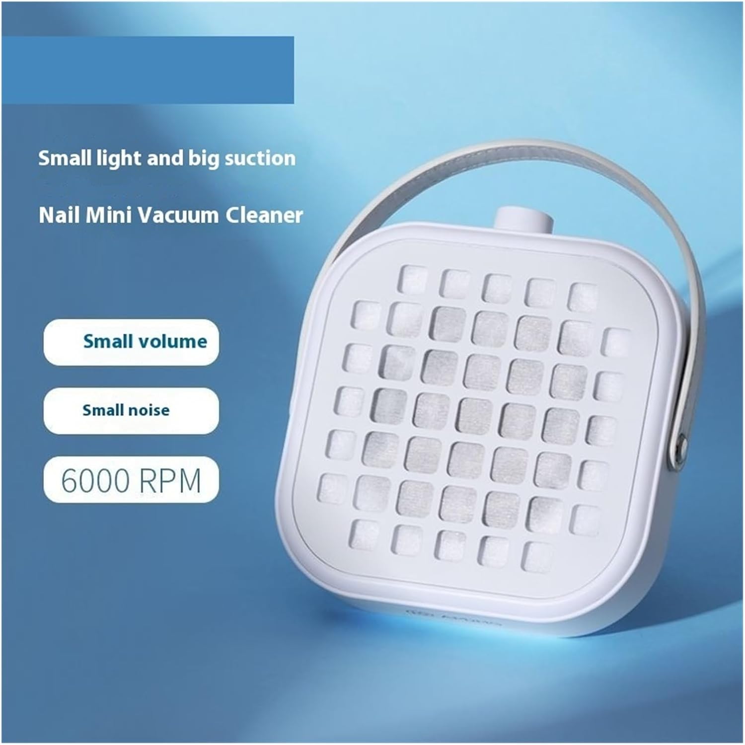 Dust Collector, Nail Equipment Vacuum Cleaner Dust Extractor Desktop Mini-Dusting Vacuum Cleaner Nail Powder Collector,Low Noise