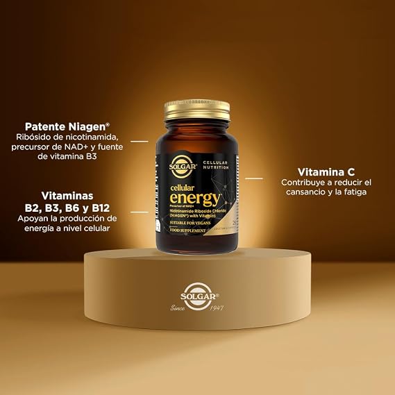 Solgar Cellular Energy with Niagen | NAD+ Precursor | 28 Capsules