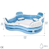 Intex 56475NP - Inflatable Swim Center Family Lounge, 90 x 90 x 26 inches, Multi-color - 5