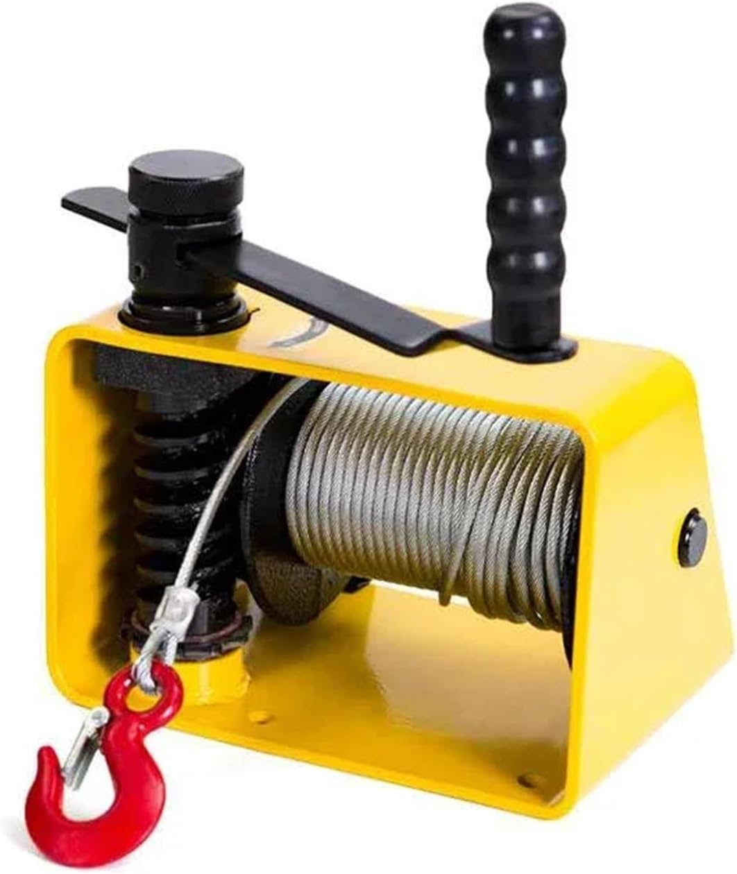 Hand Crank Winch, 250KG Manual Hand Winch with Lifting Sling Self Locking Galvanized Steel Winch for Boat Truck and Auto Pulling Work,Boat Trailer Winches