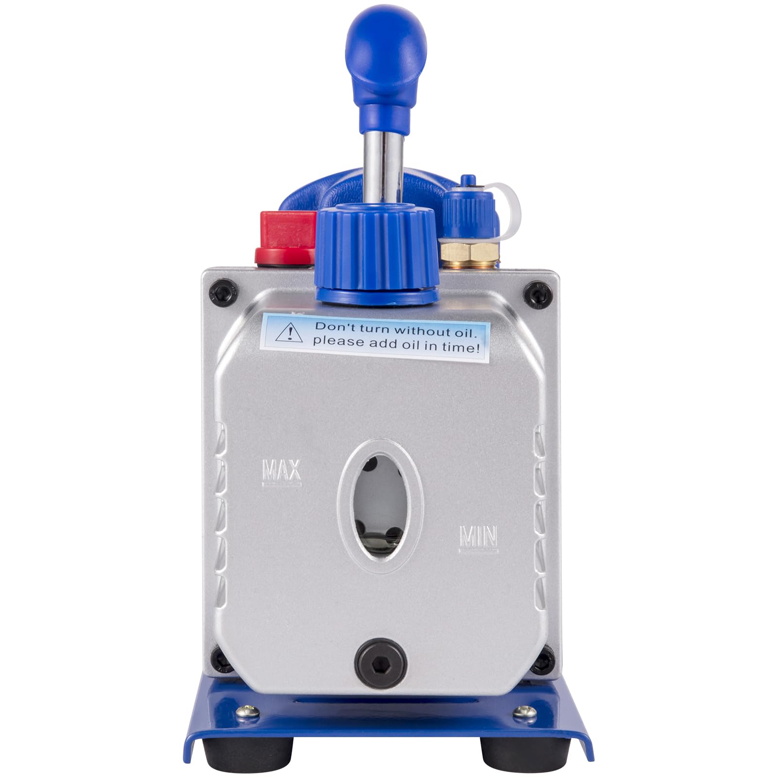 VEVOR Pompe à Vide Climatisation 1,8 CFM 1/4HP Pompe à Vide Frigoriste HVAC à 1 Étage 1440 tr/min Anti-Reflux Huile pour Climatiseur Voiture Automobile Réfrigérateur