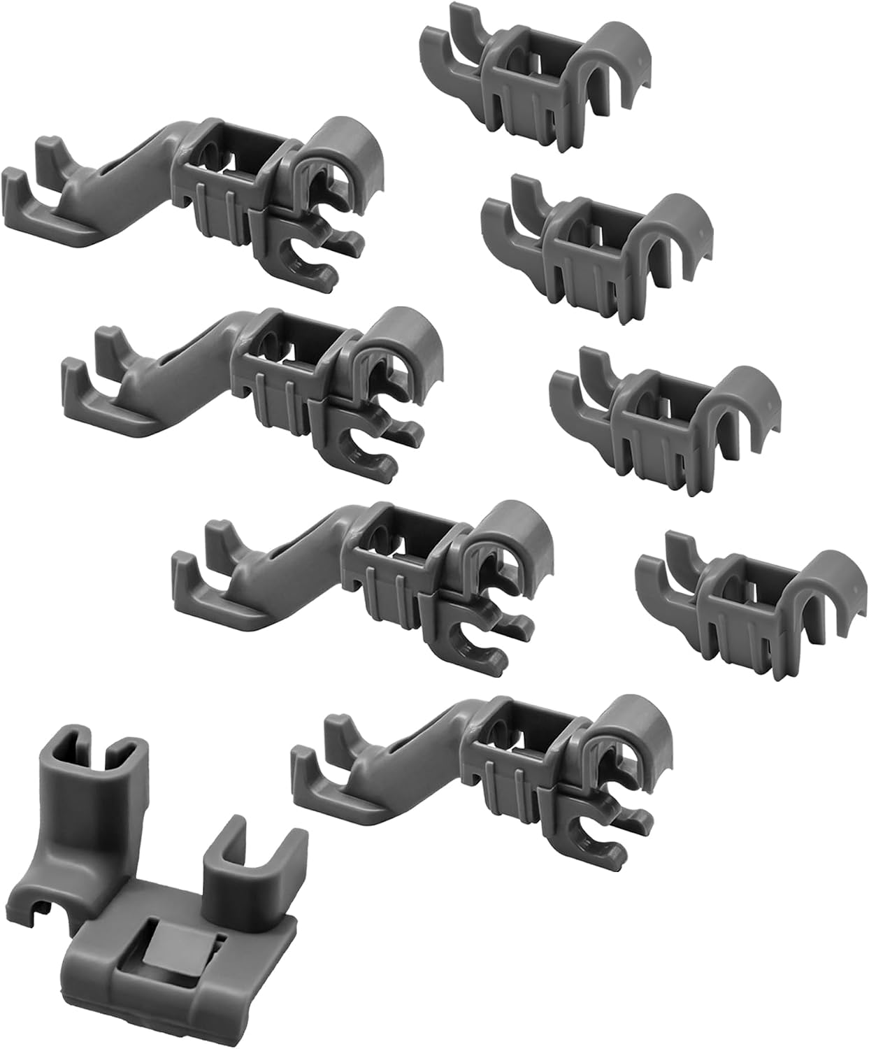 00632372 Dishwasher Lower Rack Fixing Clips Compatible With Bosch Thermador Rack,Replacement Parts AP5953359, 632372, Lower Rack Holder For Tines Alignment