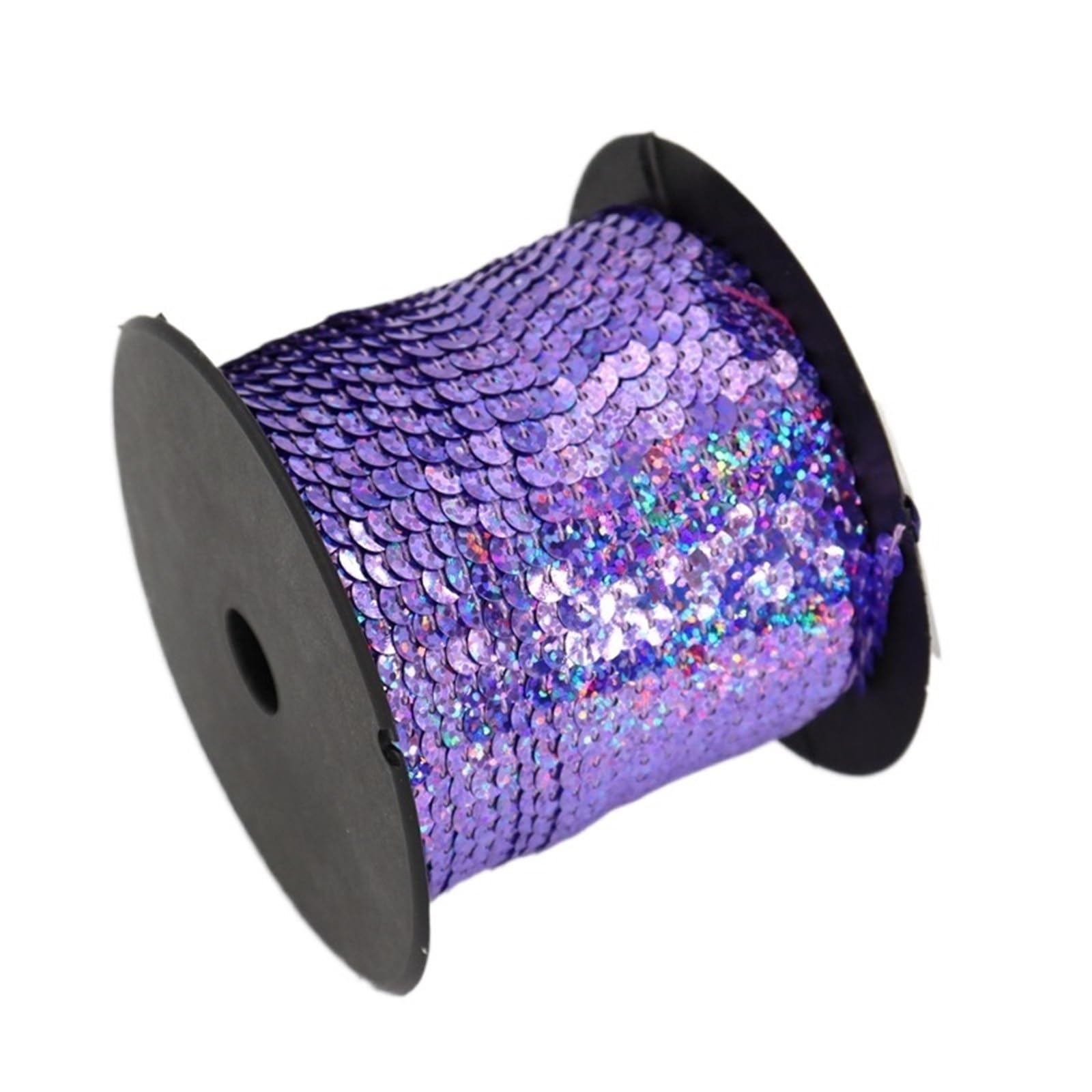 Lamówki cekinowe do szycia Cekinowa wstążka z cekinami 6 mm okrągła, wiele rozmiarów(13 Pink,100 Yards)