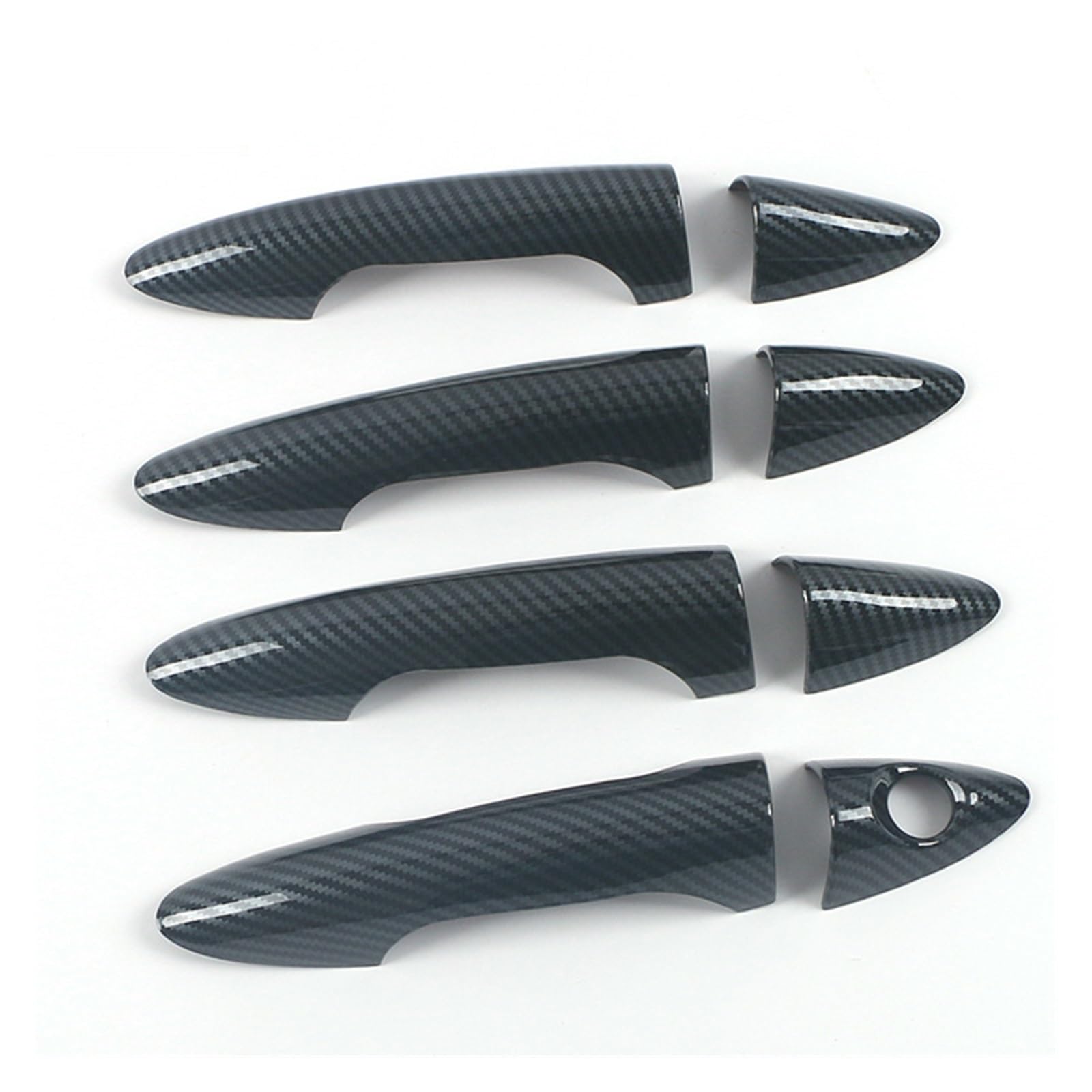 Xdworuw for Hyundai for Accent for Solaris for Verna for I25 2012 2013 2014 2015 2016 Modified Styling Accessories Car Door Handle Cover Trim Door Handle Exterior Cover(Bright Carbon Fiber)