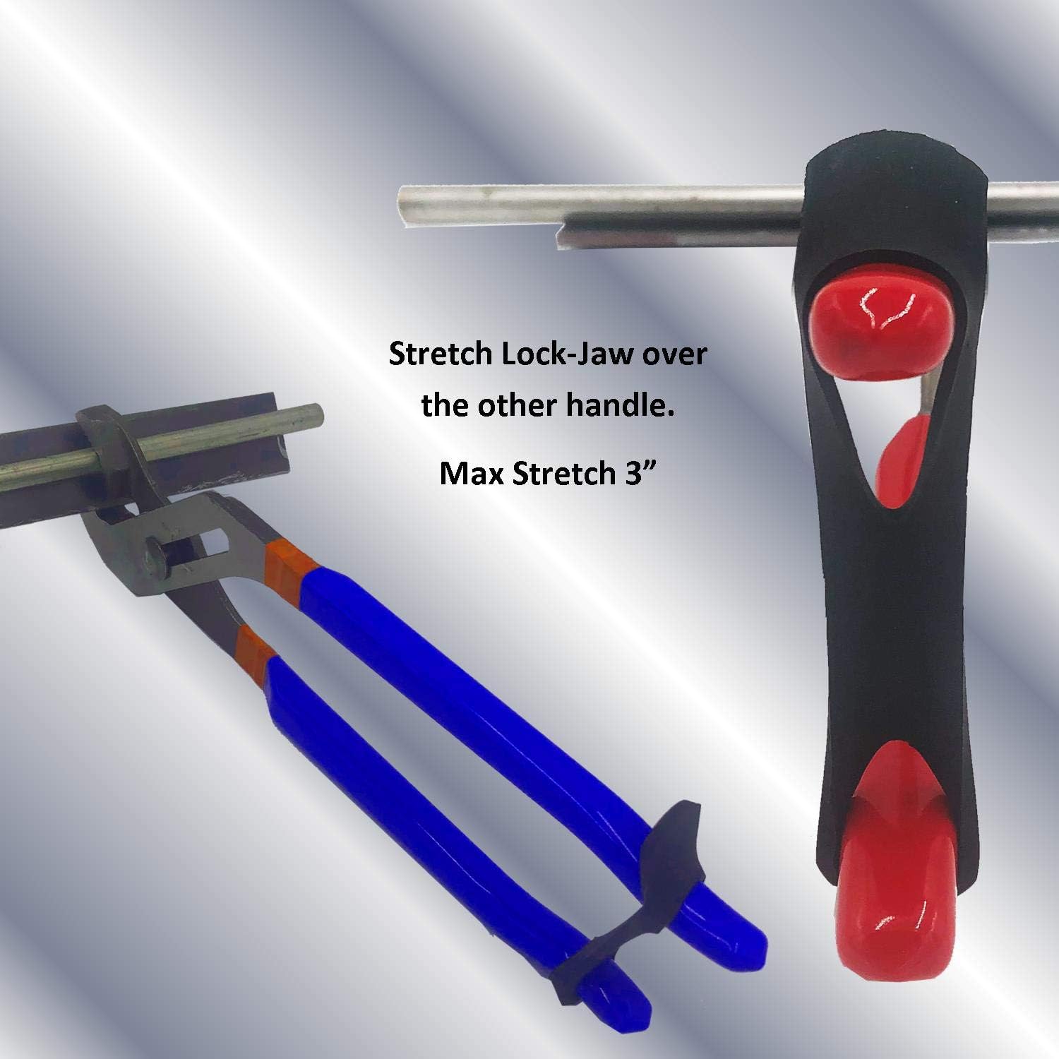 Keyfit Tools Lock-Jaw (4 Pack) Locking Strap For Pliers Welding Clamp Vise Hands Free Grip Black Pliers Accessory