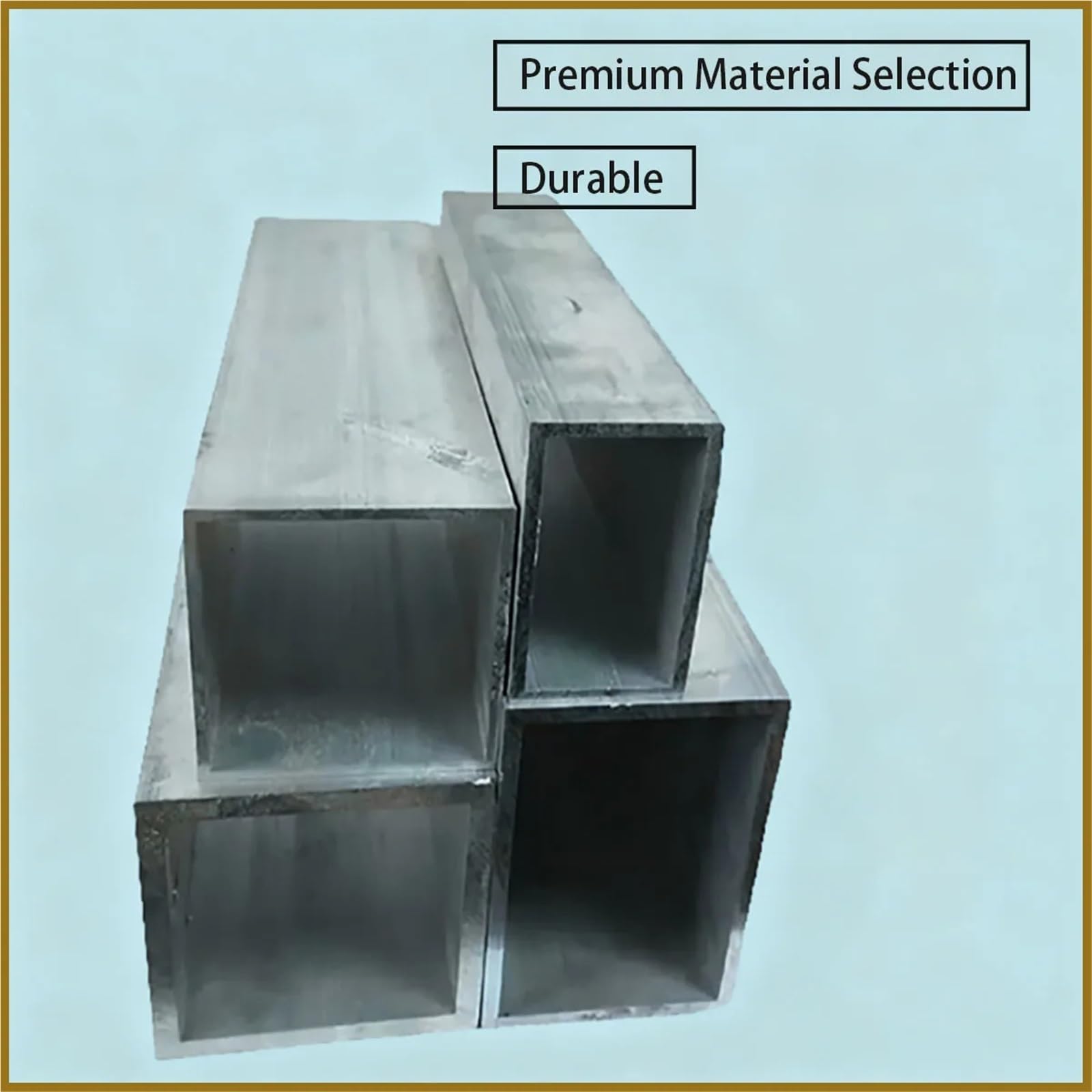 Profilé rectangulaire en tube carré aluminium, largeur 50-150 mm, longueur 25-50 cm, épaisseur de paroi 1-3, peut être coupé à volonté(150x200x3mm)