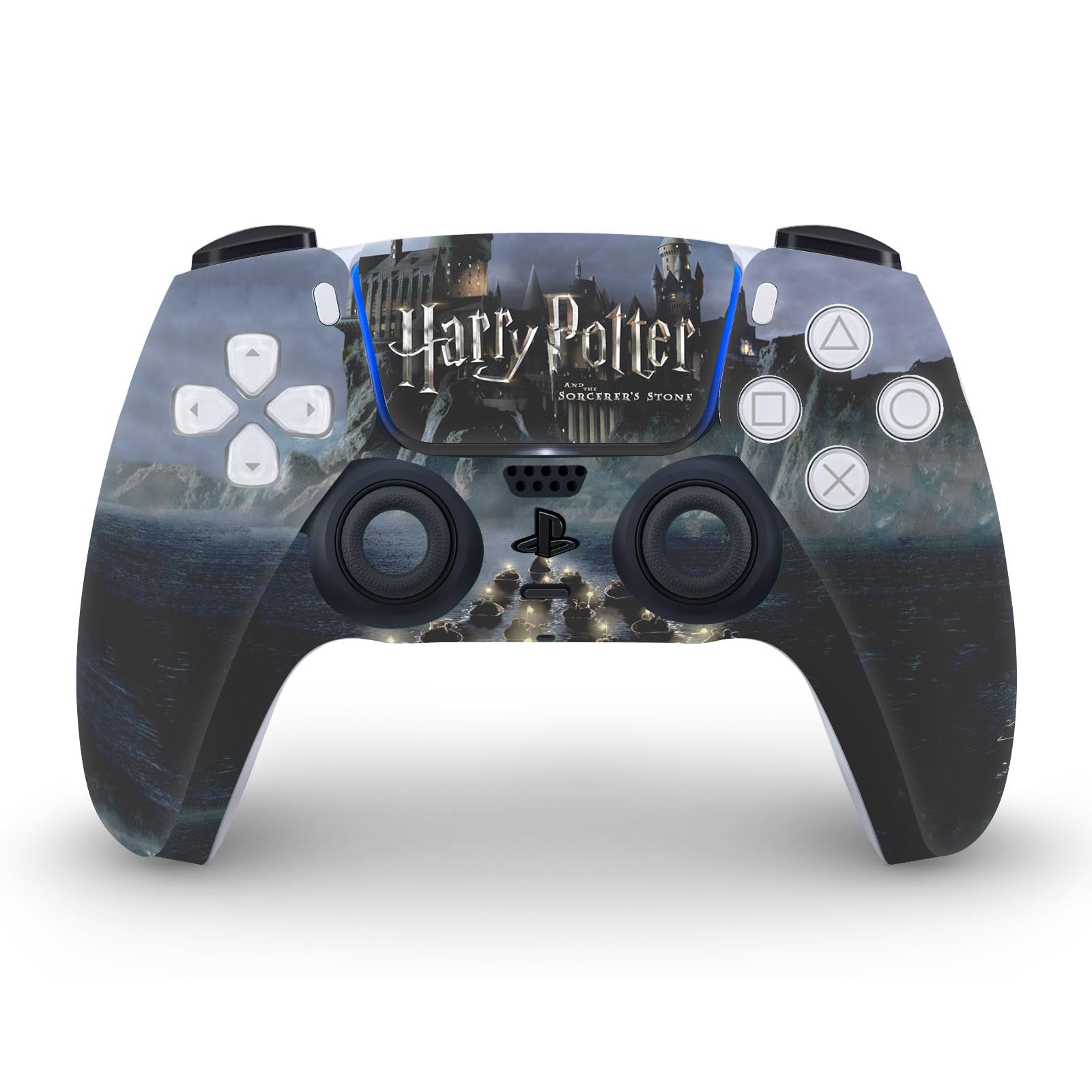 Head Case Designs sous Licence Officielle Harry Potter Château Graphiques Vinyle Plaque Frontale Autocollant De Jeu Peau Compatible avec Sony PlayStation 5 PS5 Disc Console & DualSense Controller