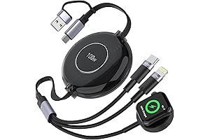 6-in-1 Retractable Charging Cable: Power Up All Your Apple Devices