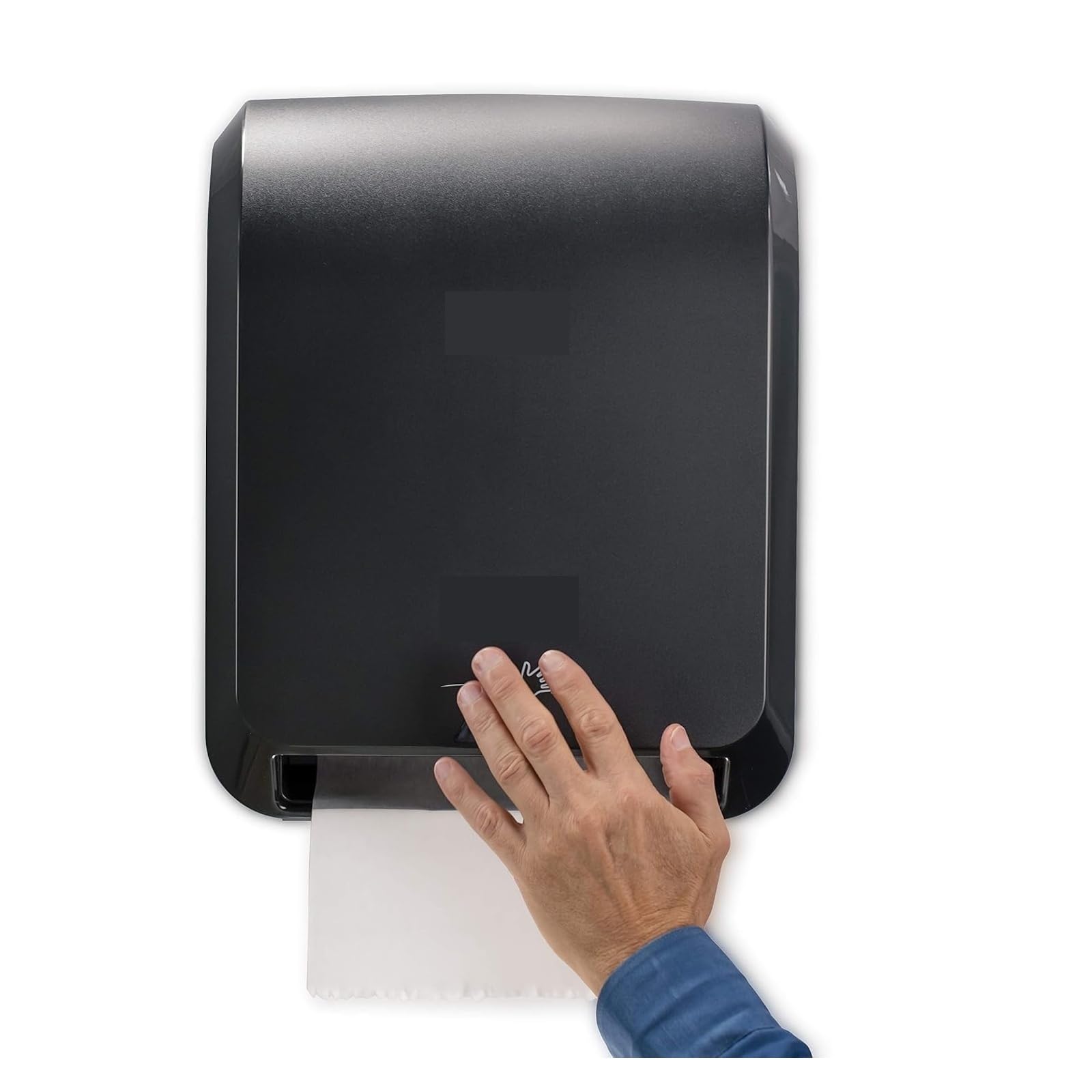 Secador de manos, Dispensador automático de toallas papel sin contacto alta capacidad 8" (negro)