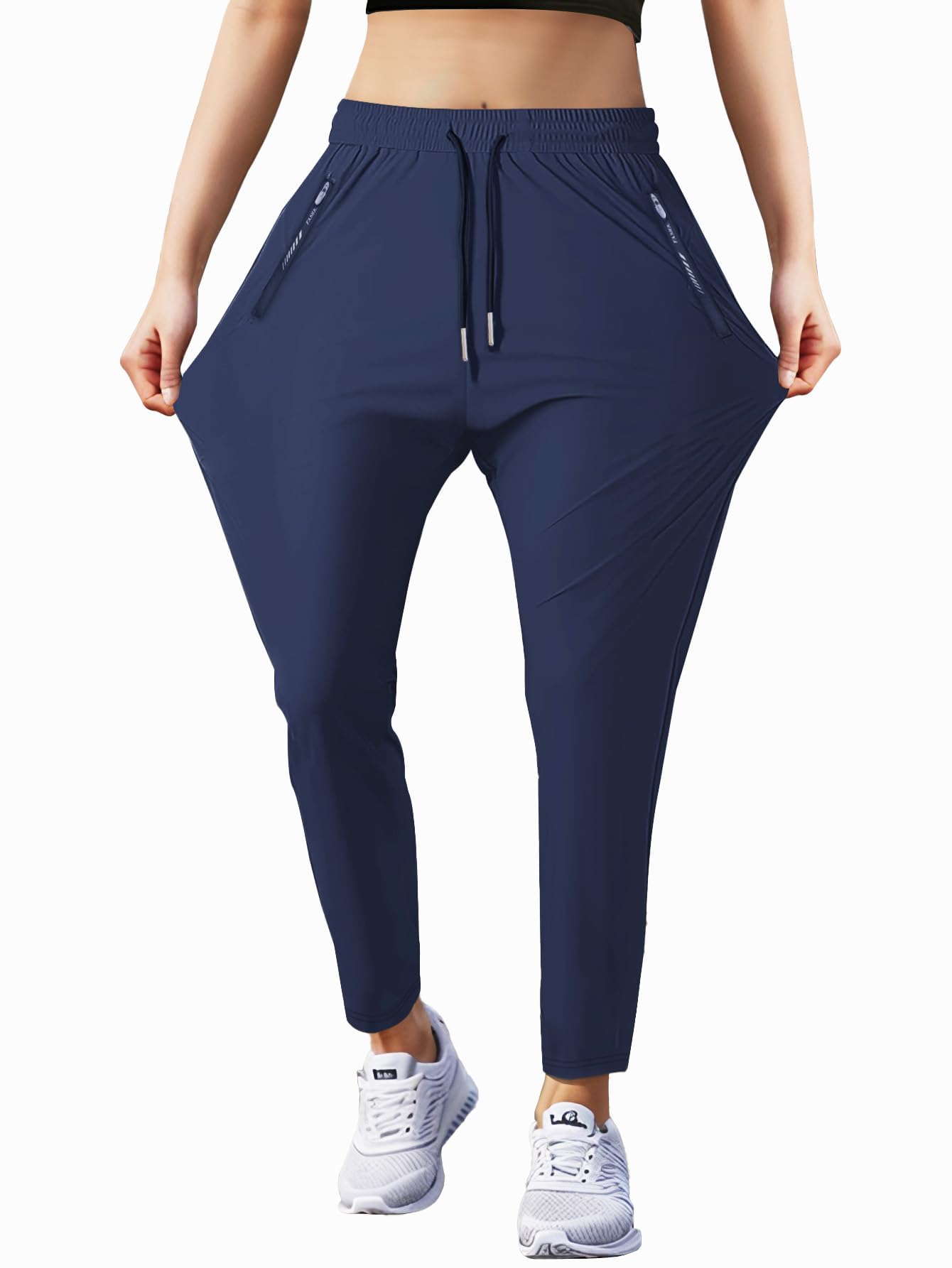 Hidkat Damen-Outdoor-Wanderhose, leicht, bequem, atmungsaktiv, schnell trocknend, dehnbar, mit Reißverschlusstasche