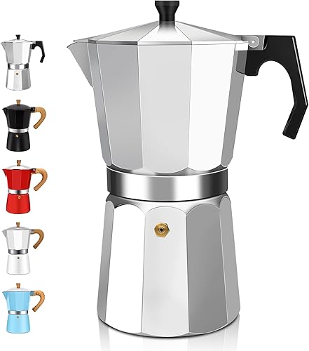 Cafetera de aluminio para café expreso de 14 tazas, 23.7 fl oz, 23 onzas, cafetera italiana, cafetera Moka Express Classic Cafe Maker para café