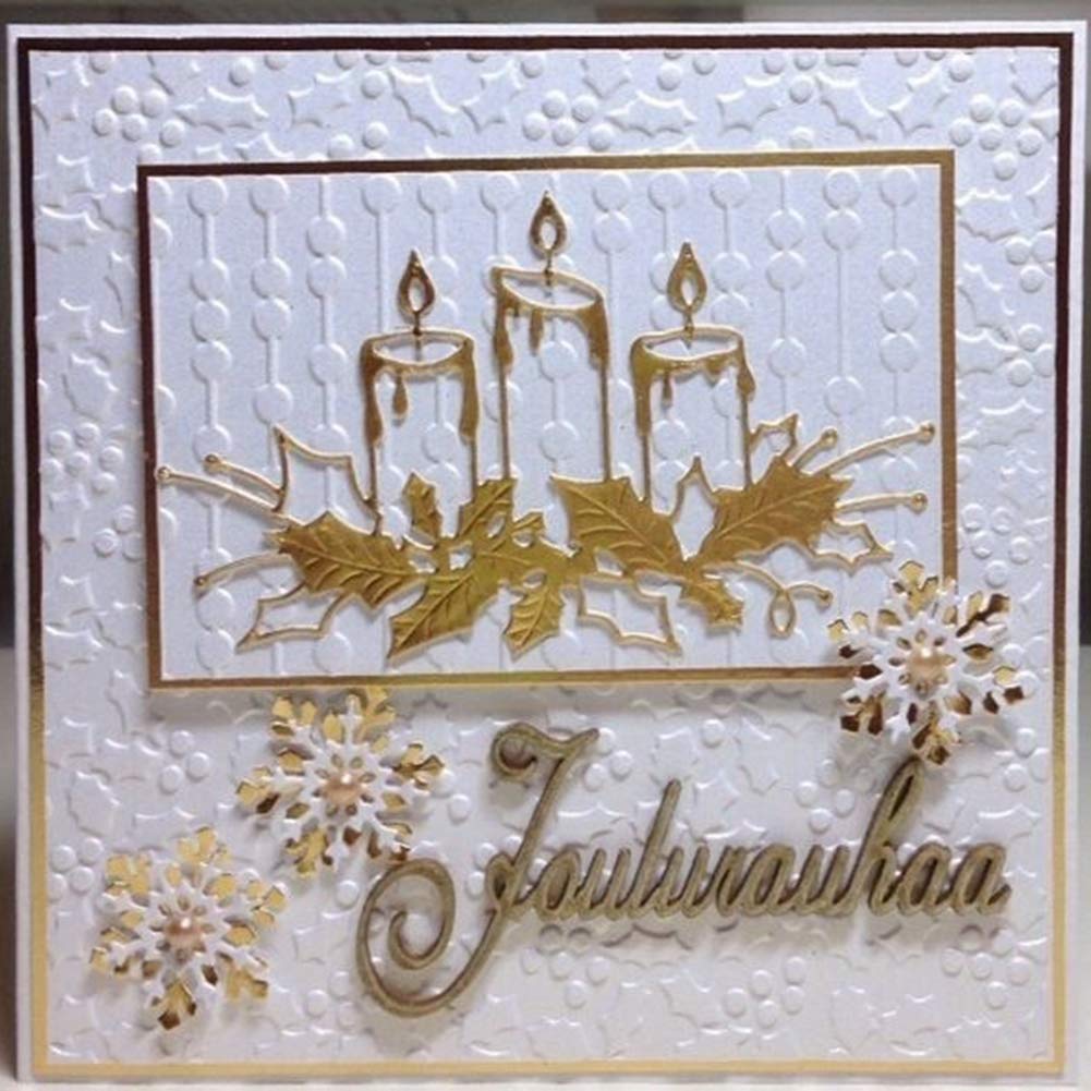 Matrices De Découpe En Métal Pour Bougies, Loisirs Créatifs, Scrapbooking, Décoration, Invitations De Mariage, Fabrication De Cartes, Platine Mat