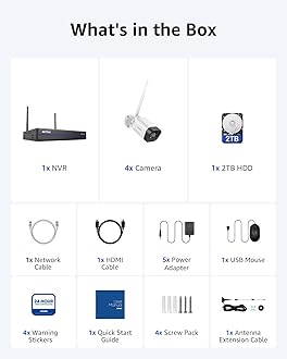 ANNKE Wireless Camera System, 16CH Expandable 4K Security NVR, 4Pcs 3MP Outdoor Cameras, 2-Way Audio, Dual-Band WiFi, Human Detection, IP66 Waterproof, 2TB HDD, Compatible with Alexa, 24/7 Protection