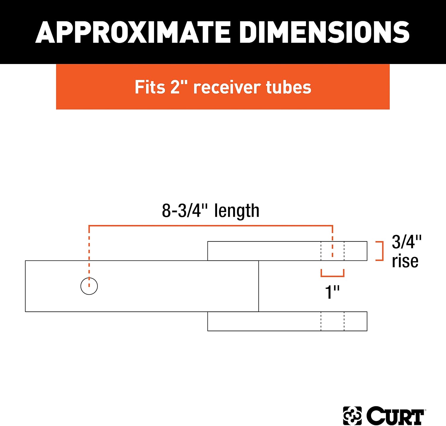 CURT Manufacturing 45821 Clevis Pin 2" Ball Mount