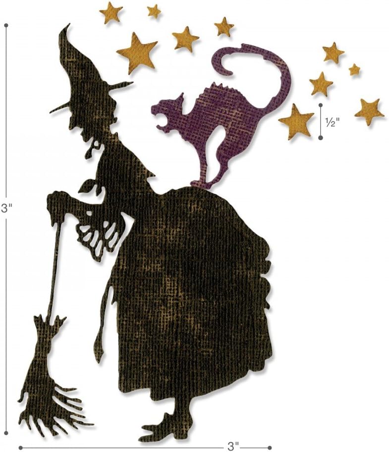 Sizzix Thinlits By Tim Holtz Alterations - Witchcraft - 3 Piece Die Set (662386)