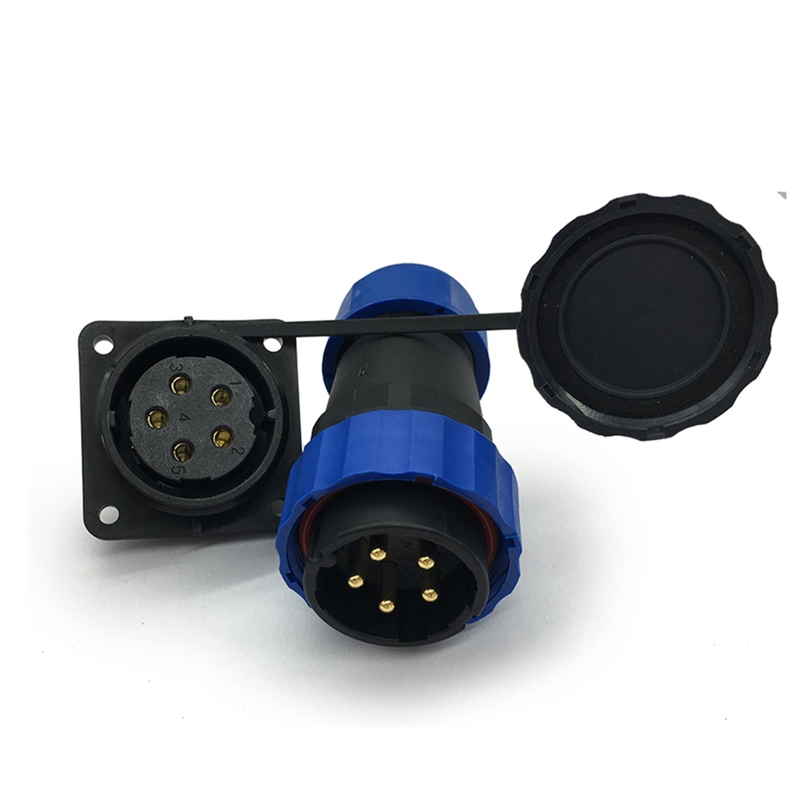 Presa Elettrica Impermeabile Quadrata Connettore Di Alimentazione Per Aviazione In Rame Per Varie Applicazioni 5 Pin 95250988 - Foto 4