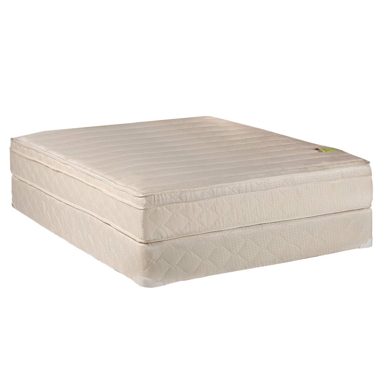 Dream Solutions USA DS USA Comfort Pedic Firm PillowTop Mattress & Box Spring Set - Sleep System with Enhanced Foam Encased Support, Orthopedic, Plush Knit Cover (Full 54"x75"x11")