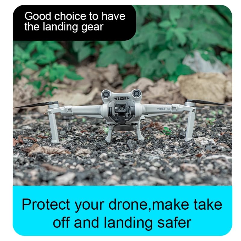 NIVIK Landing Gear Extensions compatible with DJI Mini 3 Pro – 15mm Height Extension, Shock-Absorbing Lightweight Quick-Release Legs – Protective Drone Accessory - Image 5