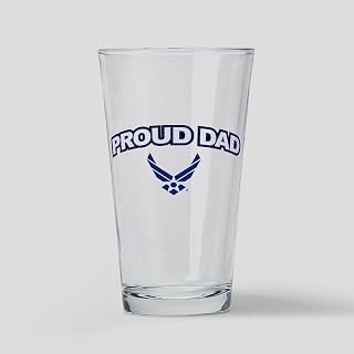 CafePress U.S. Air Force Proud Dad Pint Glass, 16 oz. Drinking Glass