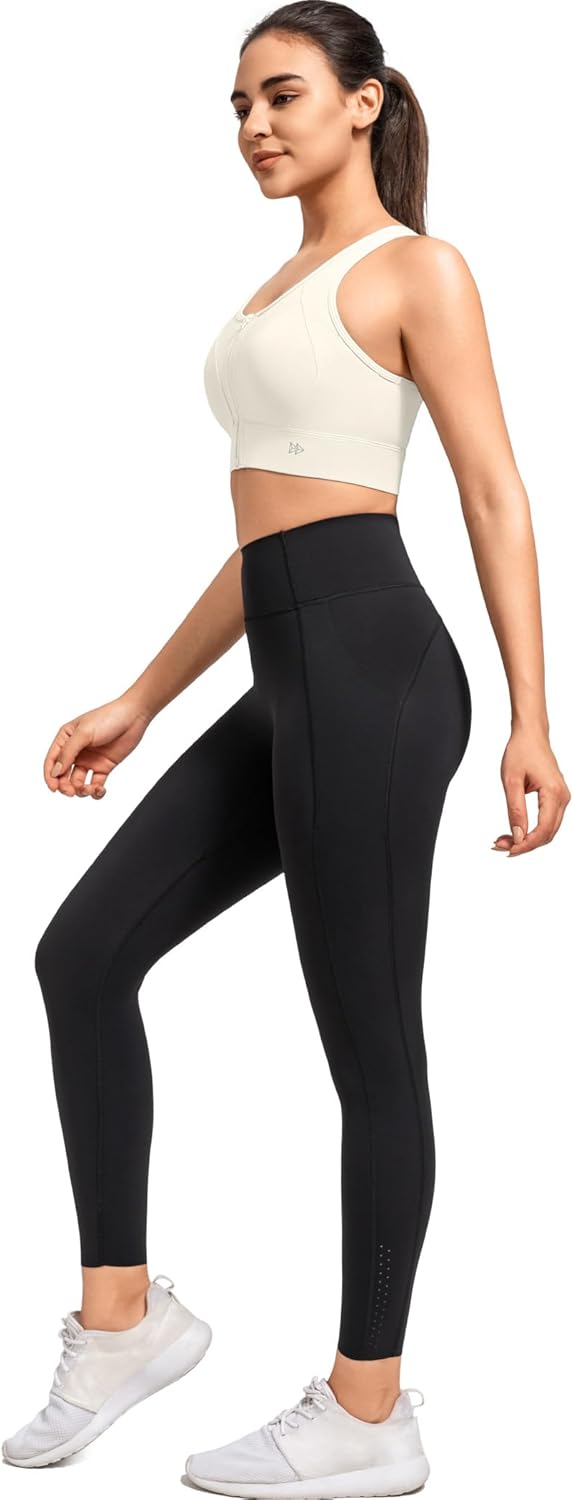 Yvette High Impact Front Closure Sports Bras for Women Plus Size Racerback Running Sports Bra with Hollow-Out Design