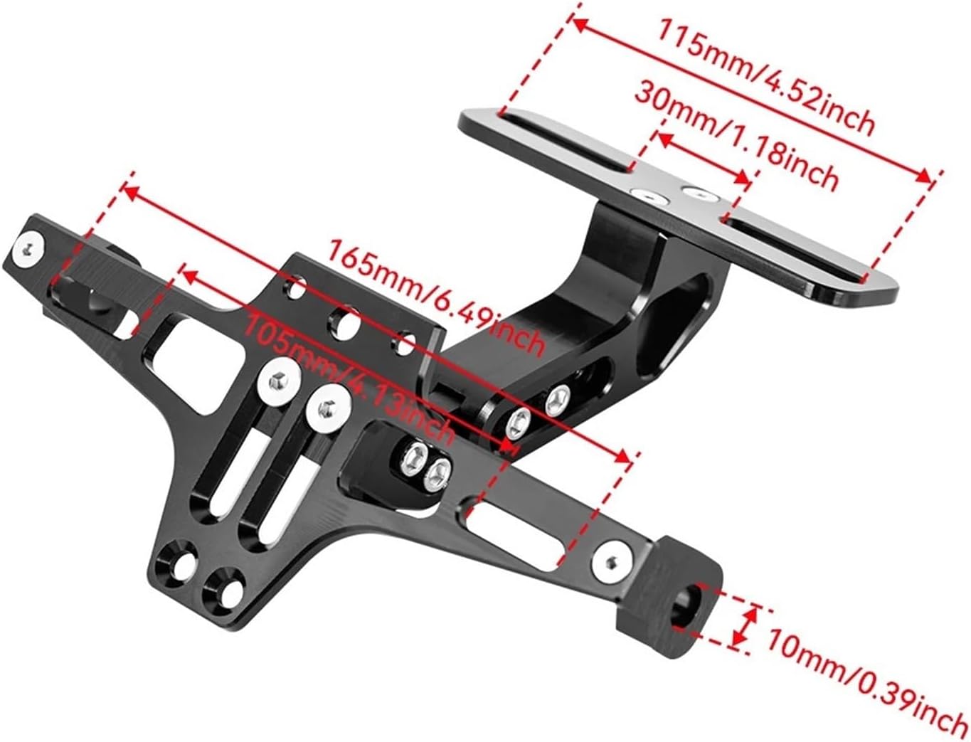Universal Motorcycle License Plate Holder Number Plate Holder with Turn Lights Fit for Yamahaa MT07 Fit for Kawasaki Z800 Fit for BMW(Only Plate Holder)