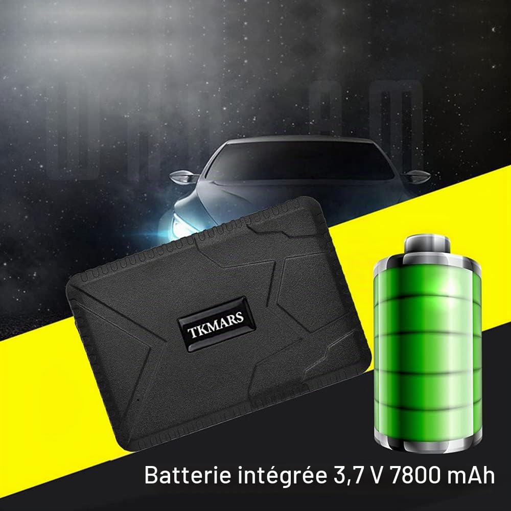 Traceur GPS Voiture 4G Aimant Antivol Batterie Puissante Longue Veille Multiples Alarmes Tracker GPS Suivi en Temps Réel Applicable Mondialement Aucune Restriction Géographique Étanche TK915