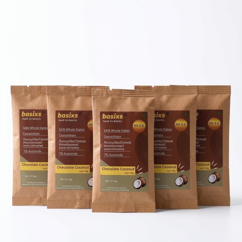 Chocolate coconut Bar (Pack of 6, 240 gm) | No Artificial Additives, Couverture Chocolate, Dried Berries Included, Kids & Adults Snack, Clean Label Ingredients-image-8