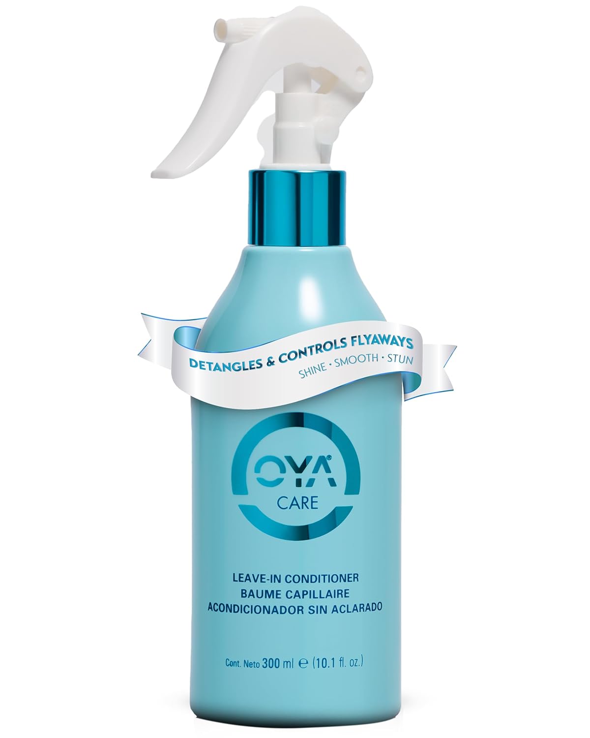 OYA Leave In Hair Conditioner Spray – Detangle, De-Frizz & Hydrate – For Natural, Color Treated, Frizzy & Curly Hair – Nourishing Argan Oil, Green Tea, Sea Kelp & Sunflower Extract – 300ml