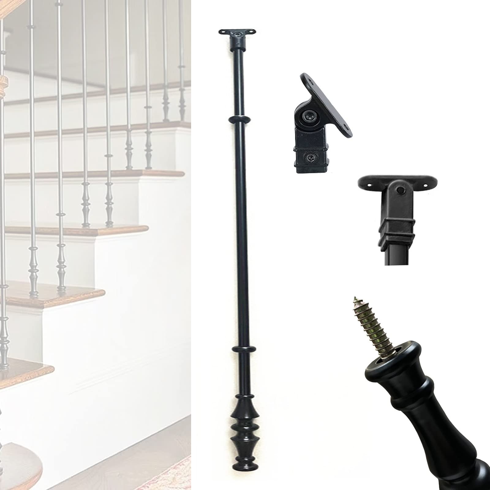 Main courante en fer antichute pour escalier raide et mezzanine